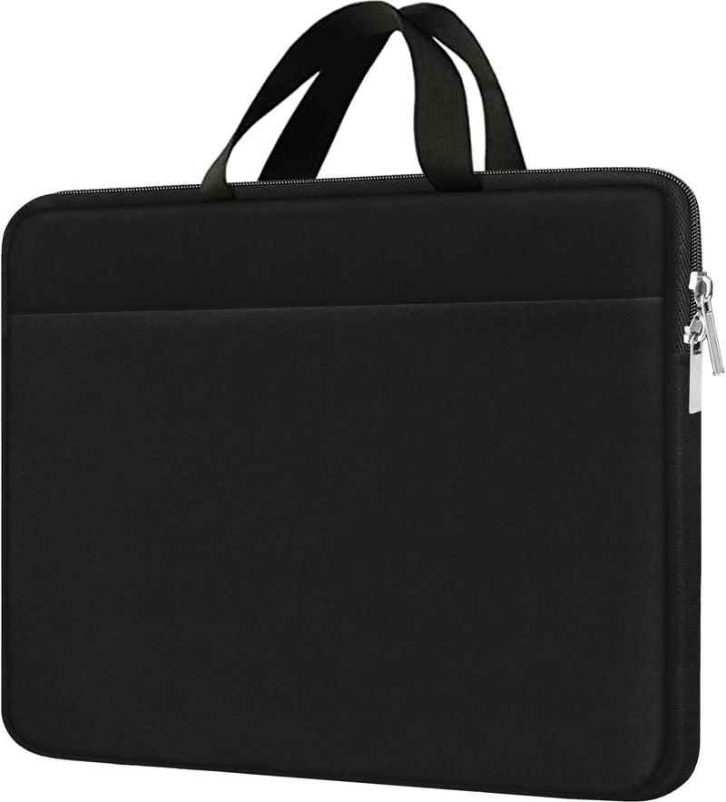 AREYLO Laptop Sleeve Case 15.6 inch, Durable Travel Laptop Bag HandBag Shockproof Protective Computer Cover Carrying Bag Briefcase for 15" 15.6" HP Asus Acer Dell Lenovo Laptop Notebook Ultrabook, (Black) - Image 1