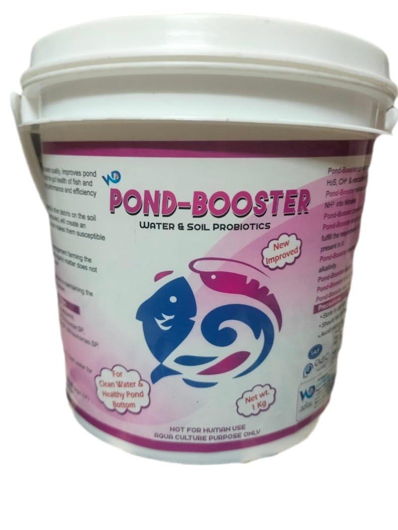 PONDMASTER معزز البركة – بروبيوتيك مائي وتربوي متميز لتربية الأسماك والروبيان | يعزز جودة المياه وصحة التربة | يقلل من الأمونيا السامة والحمأة | يعزز النمو والبقاء المائي - Image 1