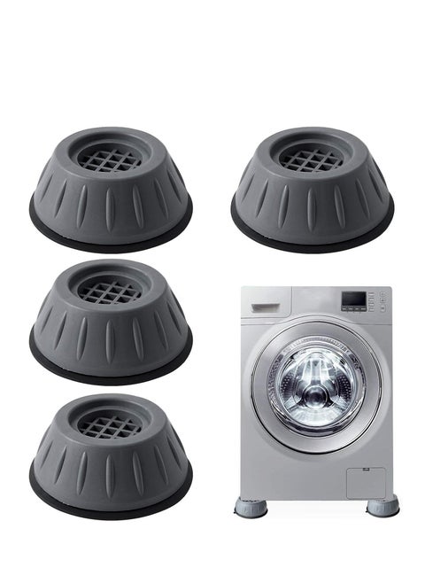 Washing machine foot mat, Anti Vibration Pads , Larger Opening Fits All Washer Feet - Stops Moving, Walking - Prevents Noise, Vibration Transfer