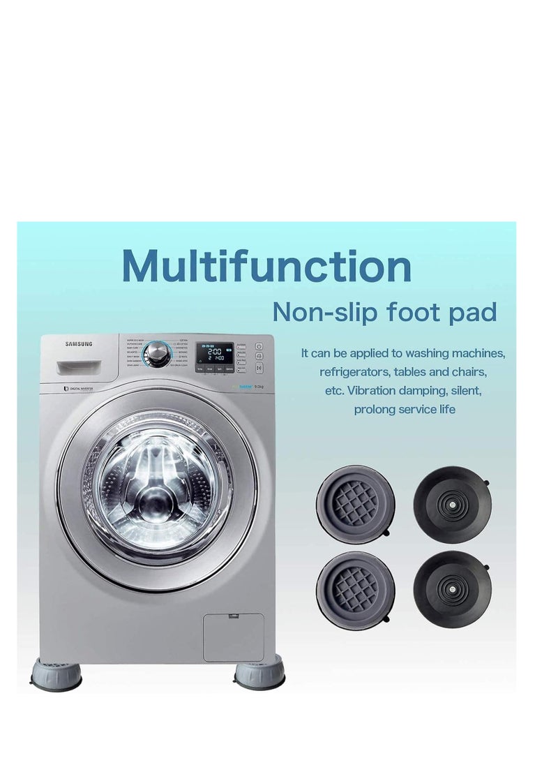 Generic - Washing machine foot mat, Anti Vibration Pads , Larger Opening Fits All Washer Feet - Stops Moving, Walking - Prevents Noise, Vibration Transfer - Image 1