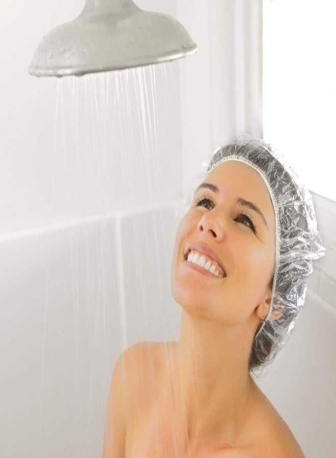 SAVE 50PCS Disposable Shower Caps | Free Size | Hotel Travel Essentials Accessories | Deep Conditioning Hair Care | Cleaing Supplies (Free Size, 50) - Image 2
