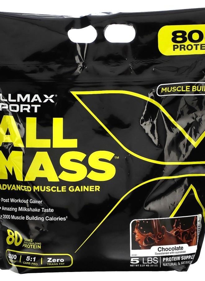 Allmax Sport ALLMASS™ Advanced Muscle Gainer Chocolate 5 lbs (2.27 kg) 