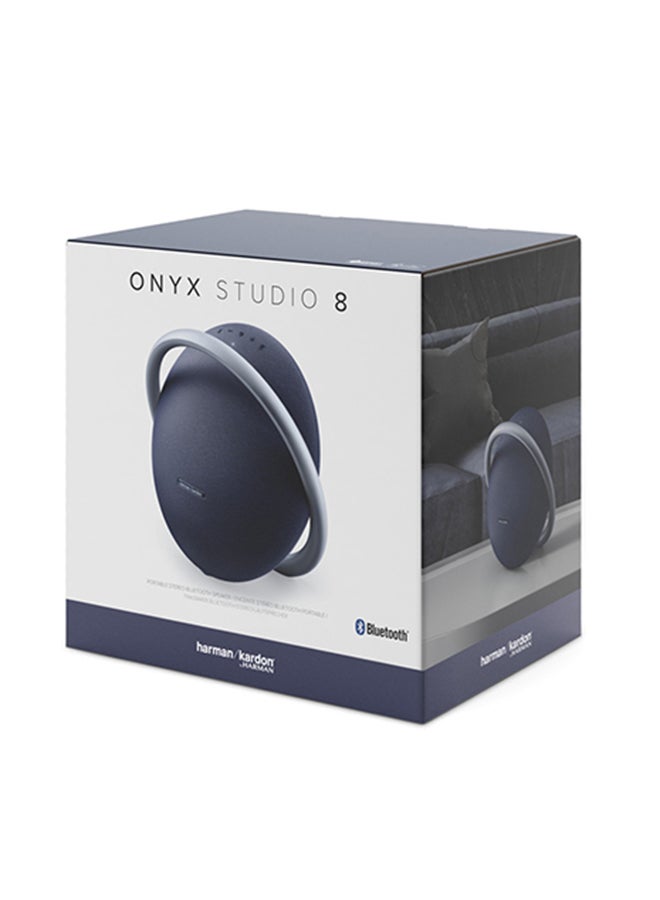 Harman Kardon Onyx Studio 8 Portable Stereo Bluetooth Speaker Blue - Image 5