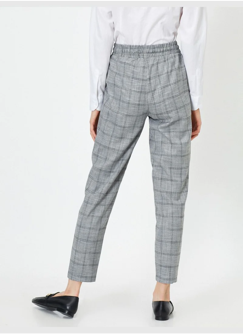 كوتن Check Trousers