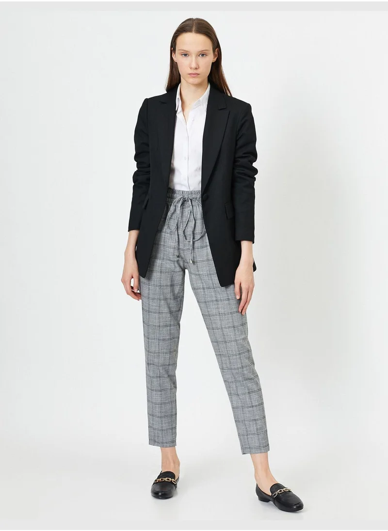 كوتون Check Trousers