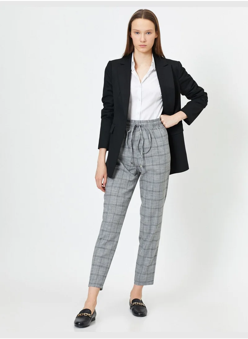 كوتون Check Trousers