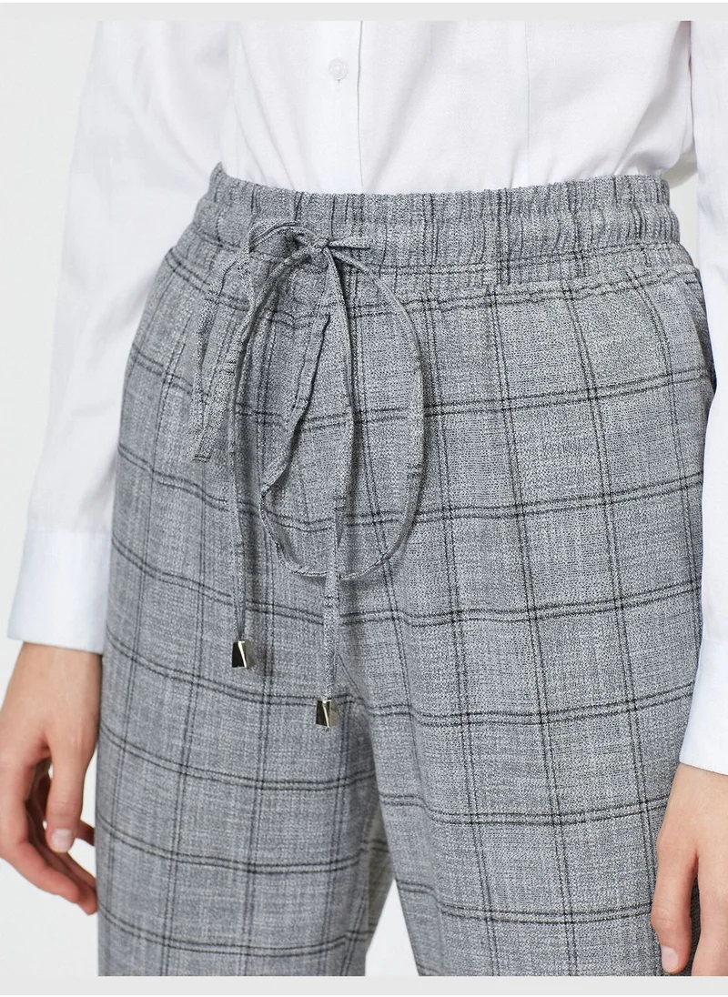 كوتن Check Trousers