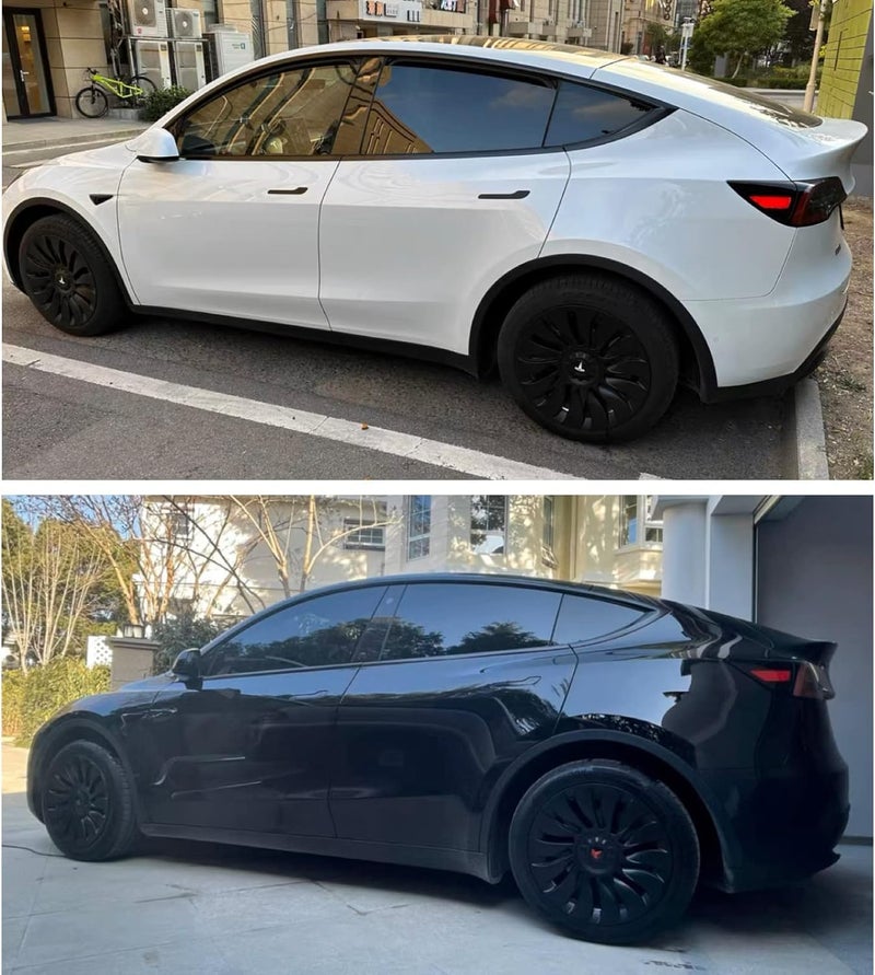 KAVANIC 19 Inch Matte Black Wheel Cover Hubcap for Tesla Model Y - Uberturbine Style Replacement - Image 2