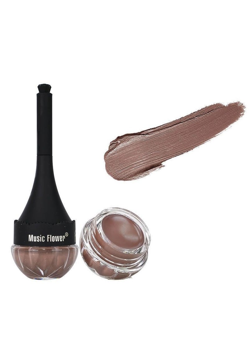 Music Flower Frame Eyebrow Eyeliner gel Water Proof  Anti-sweat ( shade 5 ) 