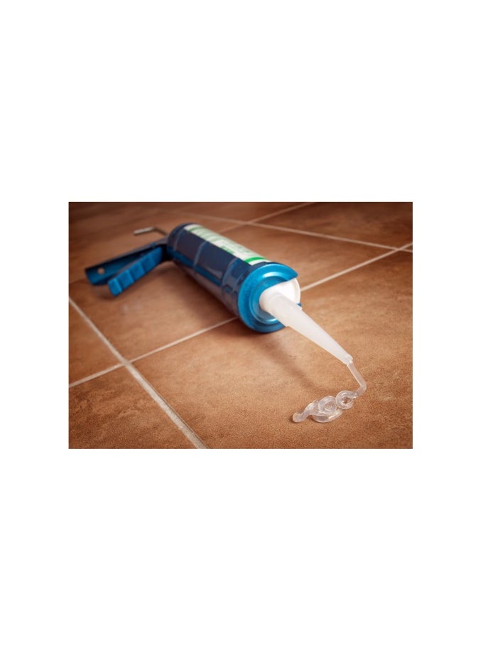 Silicone Sealant with Caulking Gun - Professional Grade Applicator Kit for Waterproofing, Sealing, and Repairs, Heavy-Duty Gun with Smooth Trigger Action, Ideal for Bathrooms, Kitchens, and Windows