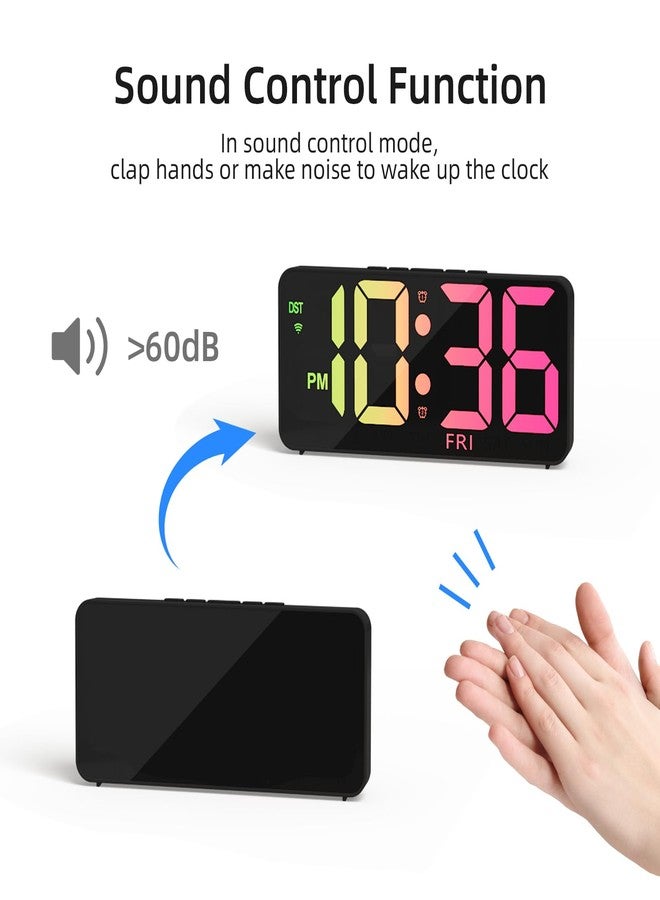 YISILE 9" Digital Wall Clock - Image 4