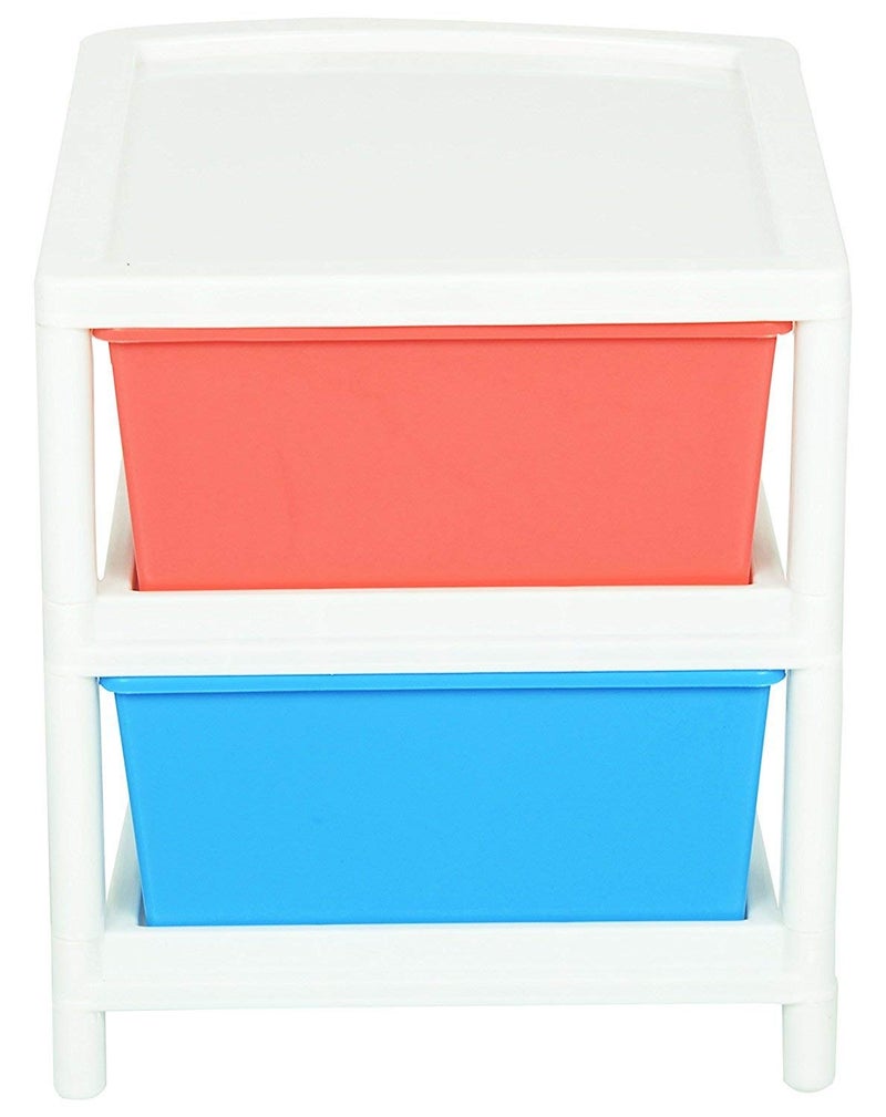 Nabhya 2Drawer Storage Organizer Multicolour Standard Rectangular Size12 Inch15 Inch135Inch 2 Multicolour - Image 5