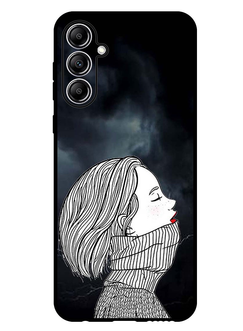 Theodor Protective Case Anti Scratch Shock Proof Bumper Cover For Samsung Galaxy F15 Sad Girl - Image 1