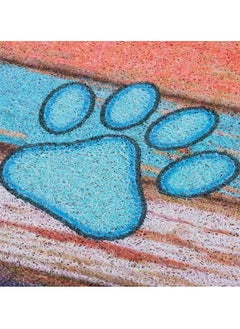 Generic 40*60cm Home Rainbow Series Entrance Door Mat Porch Dust-proof Wear-resistant Floor Mat Home Entrance Stepping Mat Dog Paw Print (wipe your paws-2)  - Image 4