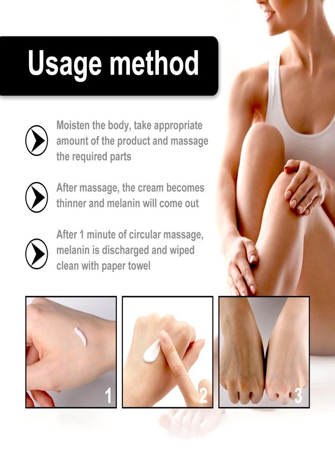 Juztec Armpit Thigh Darkening Cream Snow Bleach Cream - Whitening for Private Parts, Underarms & Dark Spot Removal - Gentle Skin Lightening (2 Pack) - Image 4