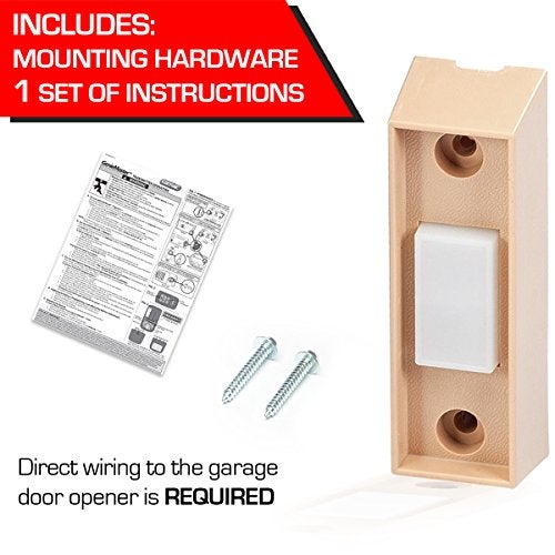 Genie Universal Non-Lit Garage Door Opener Wall Push Button - Operate the Garage Door From Inside - Compatible with Most Major Brands - Model GWC-R, 7.5x6x.8", Blue Clamshell - Image 4