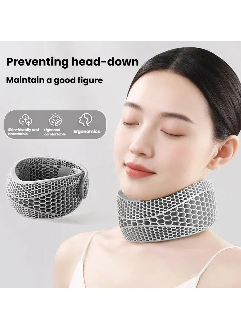 general Neck collar support for cervical spine to prevent forward head posture and assist in avoiding looking down while working - Image 2