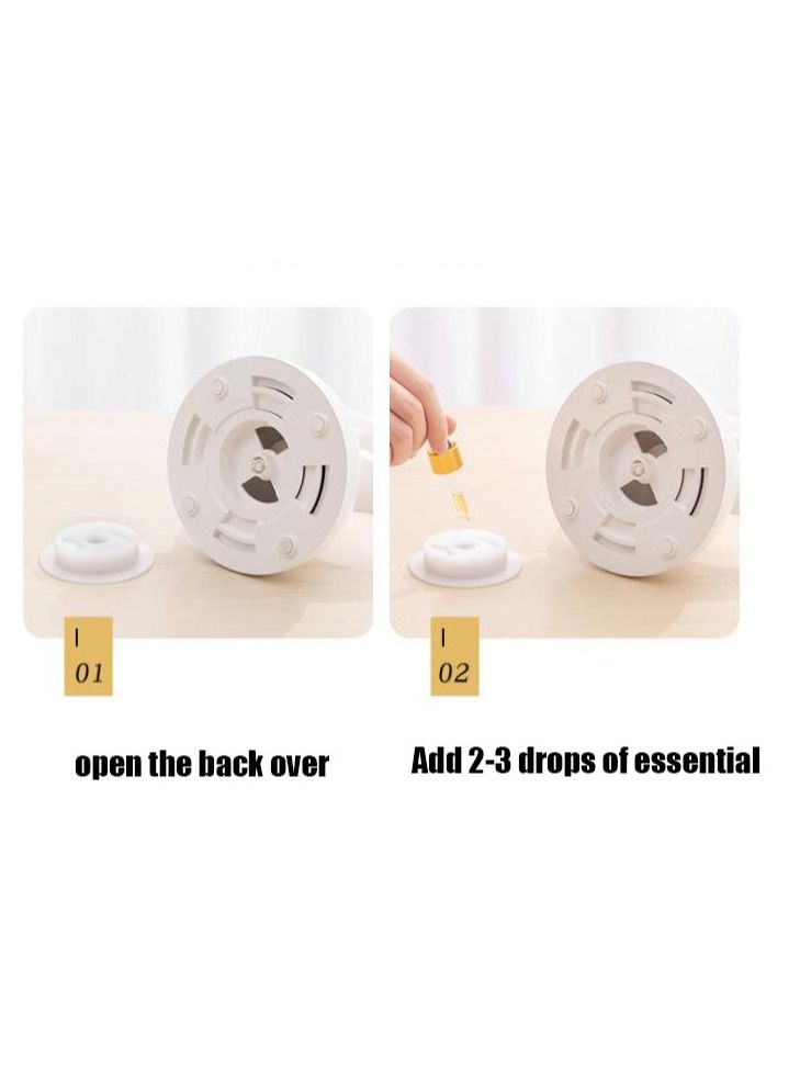 عربست مصباح مكتبي LED على شكل قمر، مصابيح مكتب رومانسية عطرية رومانسية، مصباح طاولة محمول قابل لإعادة الشحن، مصباح طاولة بدون تعتيم بدون خطوات، مصابيح مكتب مزخرفة برائحة الزيوت العطرية - Image 5