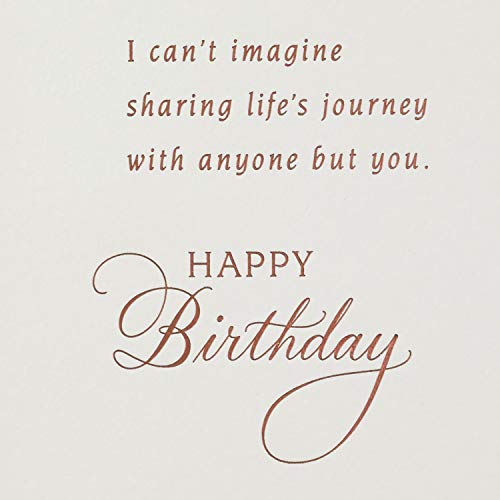 Hallmark Birthday Card for Wife (Roses with Pattern) - Image 4