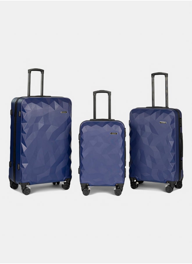 Hammer Hammer Luggage Diamond Set 3 pieces 30 / 26 / 22 - 100% Pure ABS Material - One Year Warranty + 2 Year Free Maintenance  - Image 1