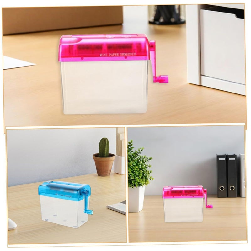 2pcs Portable Manual Paper Shredder Handheld Desktop Document Shredder for Home Office Use - Image 4