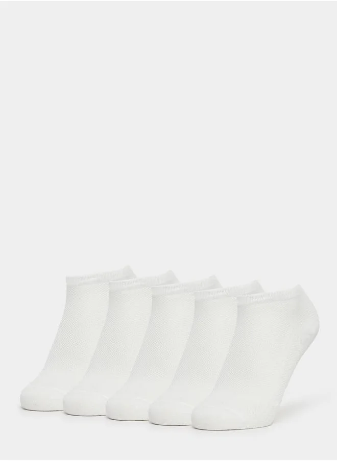 ستايلي Styli Set of 5 - Breathable Comfortable Ankle Socks
