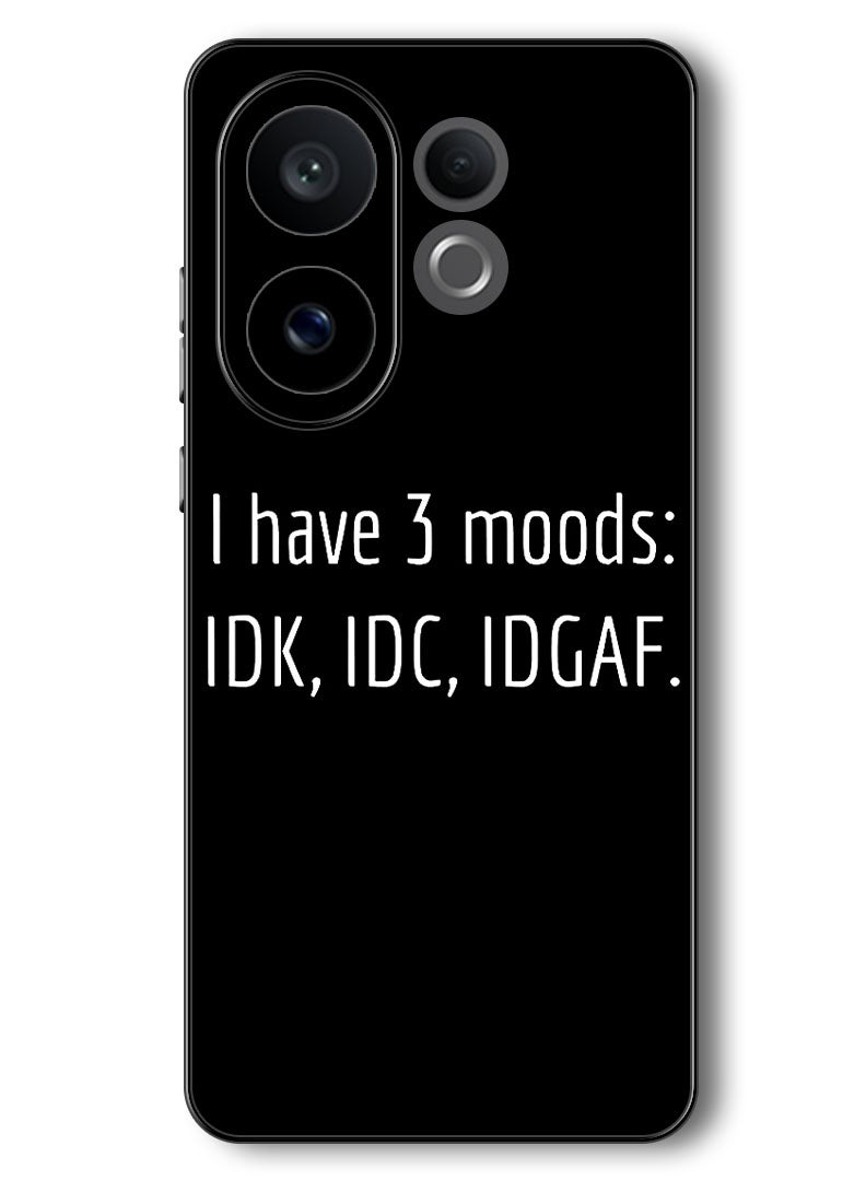 Theodor Case Compatible with Vivo V60 6.77 Inch Protection Shockproof Bumper Cover i have 3 Moods - Image 1