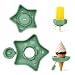 Haakaa Silicone Star Popsicle Holders for Kids 2 Pack LeakProof Ice Cream Cone Drip Catcher 2in1 Ice Pop Holder for Toddlers Kids BPAFree Pea Green - Image 2