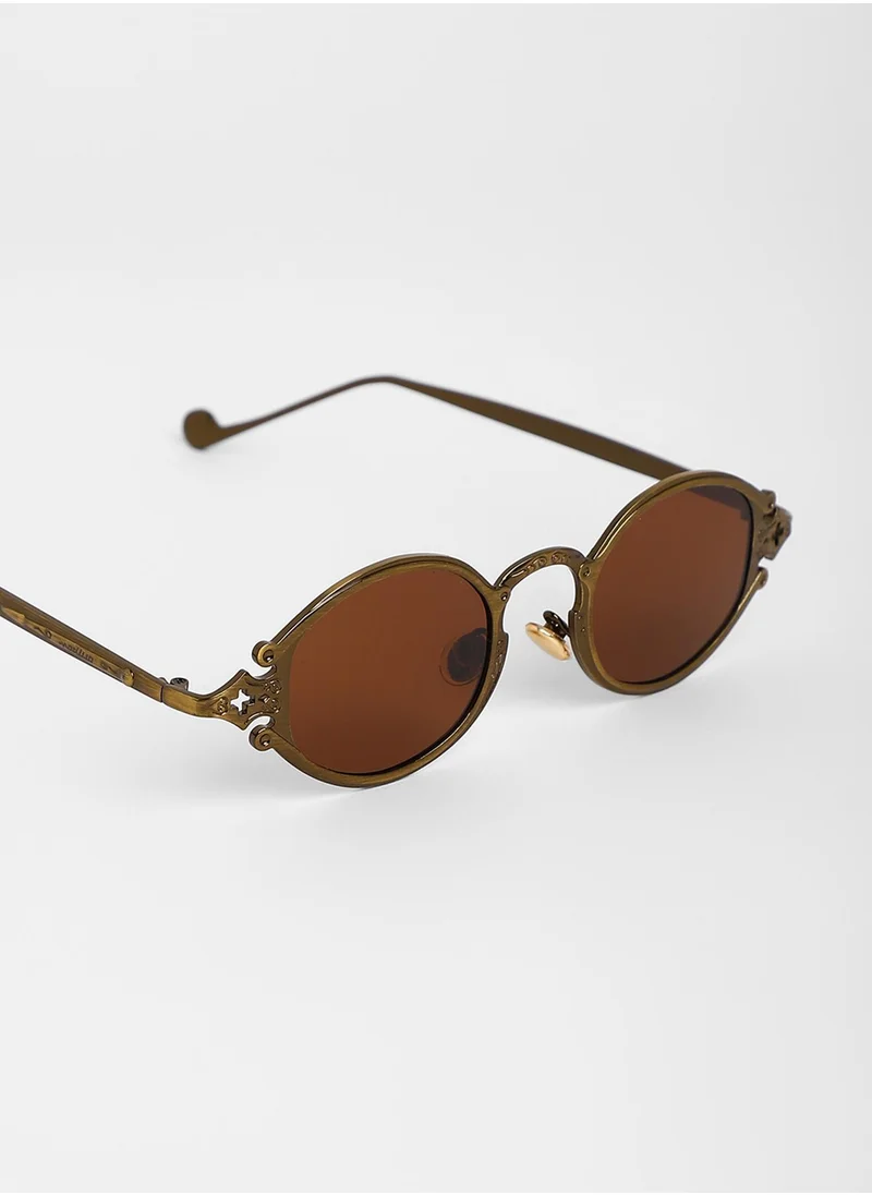 Haute Sauce The Roman Oval Sunglasses