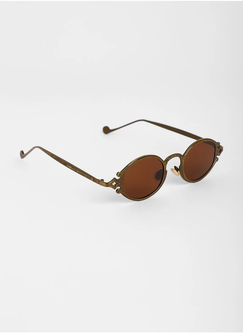 Haute Sauce The Roman Oval Sunglasses