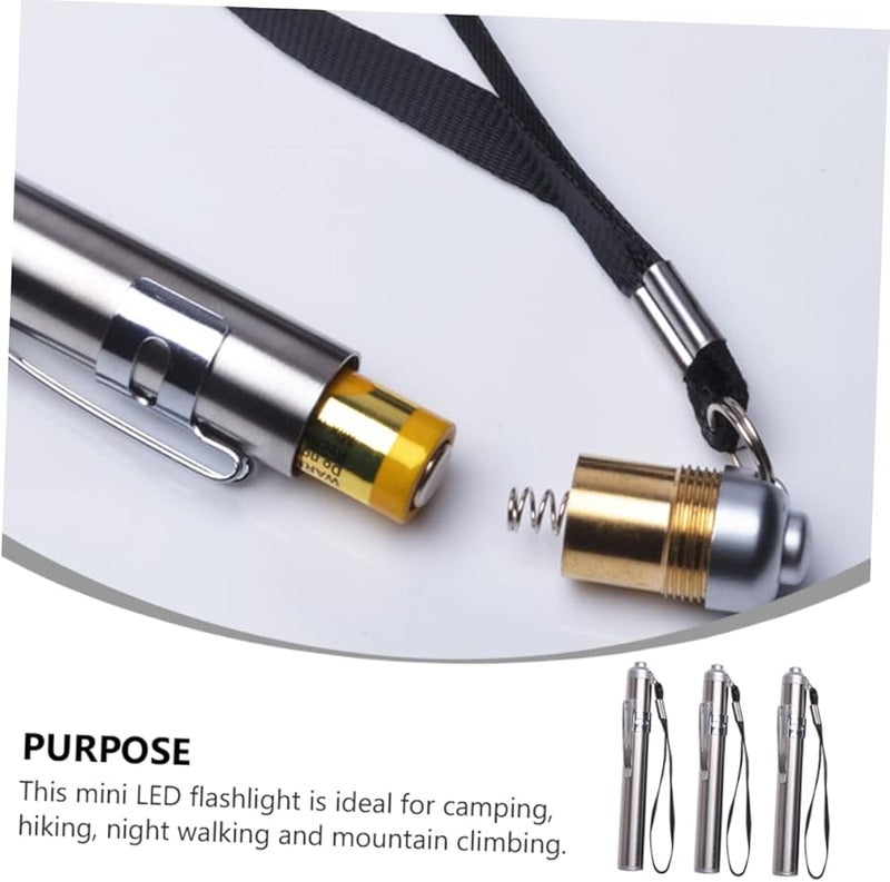 Artibetter 3 Pack Rechargeable LED Flashlight Mini Portable Torch For Camping Hiking Home - Image 3