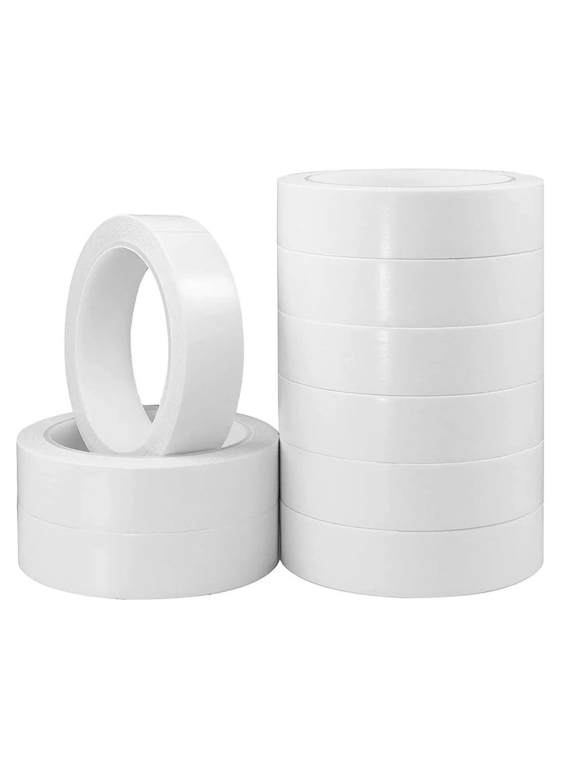 MARKQ Double Sided Tape | 1" x 20 Yards Adhesive Sticky Tape for Arts, Crafts, Photography, Scrapbooking, Card Making, Gift Wrapping & Office School Stationery Supplies (Pack of 9)  - Image 1