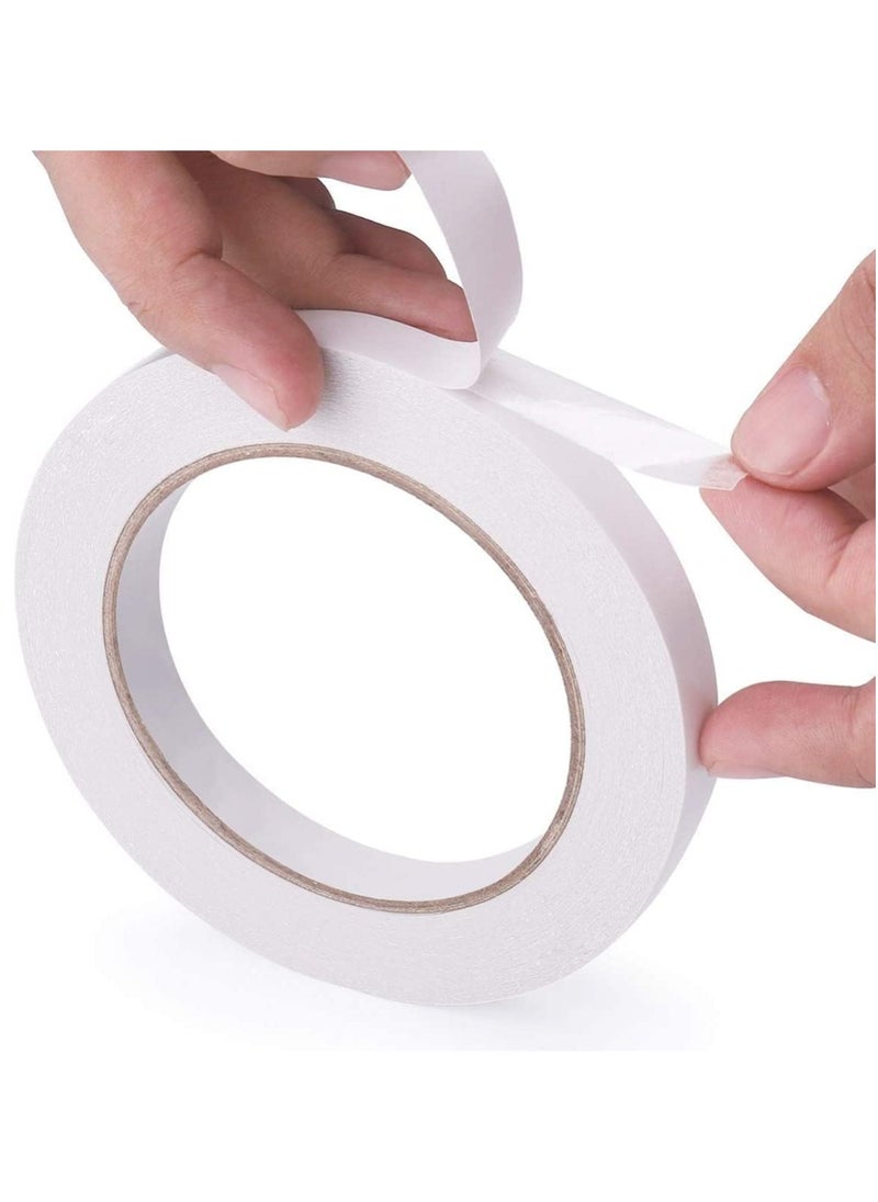 MARKQ Double Sided Tape | 1" x 20 Yards Adhesive Sticky Tape for Arts, Crafts, Photography, Scrapbooking, Card Making, Gift Wrapping & Office School Stationery Supplies (Pack of 9)  - Image 4