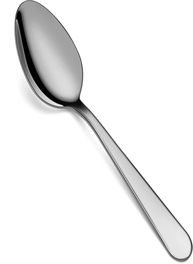Pleafind Teaspoons Set of 6, 6 inch Stainless Steel Tea Spoons, Food Grade Cutlery Spoons Set for Tea, Coffee, Use for Home, Kitchen, Restaurant, Dishwasher Safe
