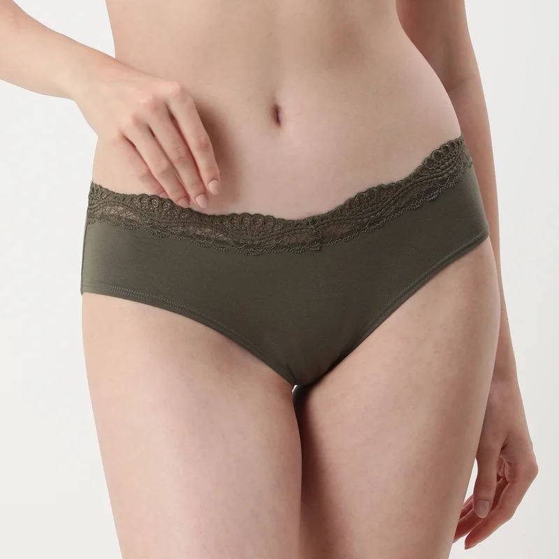 La Senza La Senza Lace Trim Hipster Brief- Sea Turtle