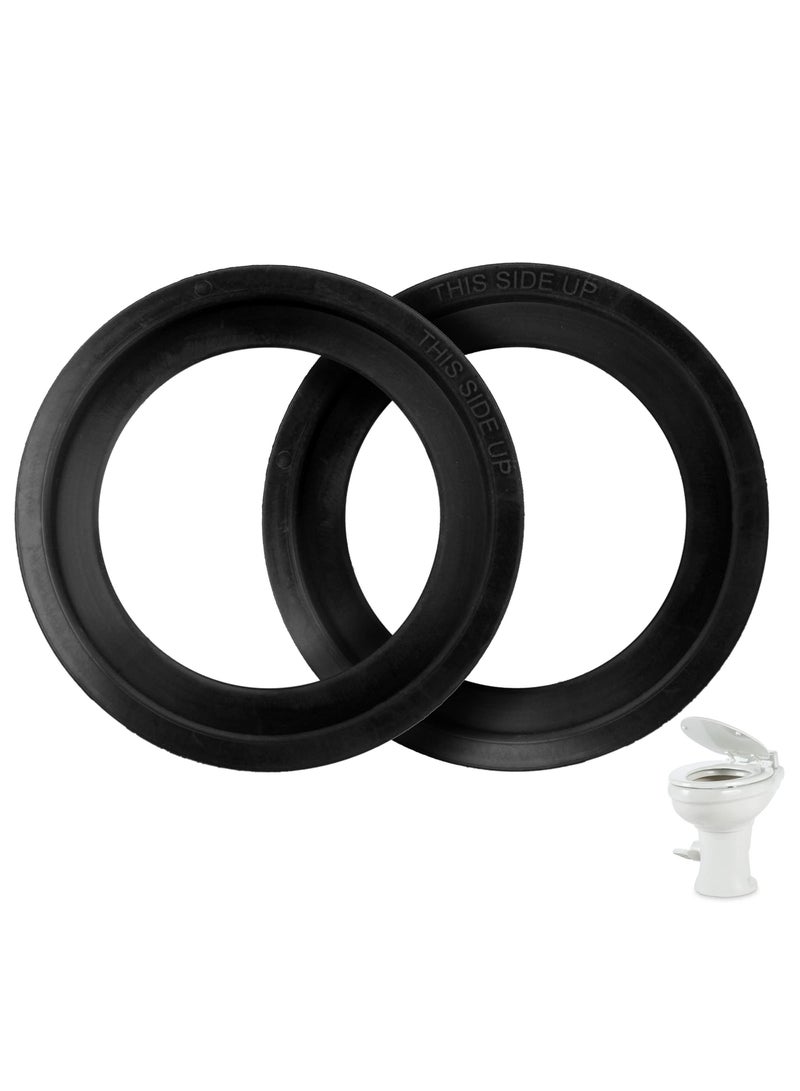 2 Pack Toilet Flush Ball Ring Seal Kit Replacement Gaskets Sealand Parts for Dometic RV Toilets  - Image 1
