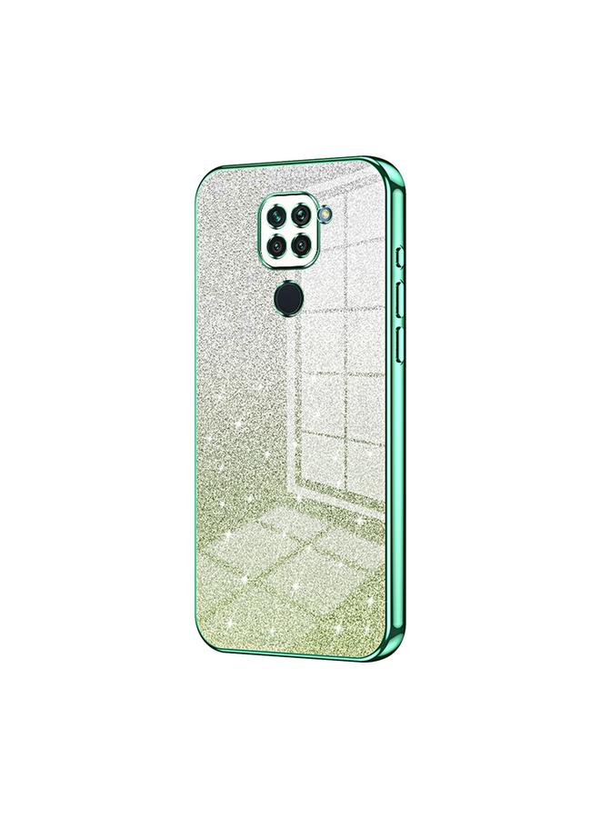 Case For Xiaomi Redmi Note 9 / 10X 4G Gradient Glitter Powder Electroplated Phone Case