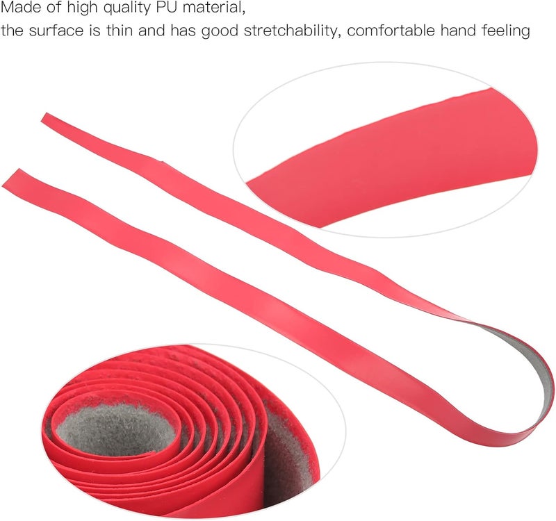 Badminton Tennis Racquets Grips PU Anti Slip Tape for Squash, Preventing Sweat Lossless Batting Strength for TennisBadmintonSquashFishing Rods, 43.3x0.9in - Image 4