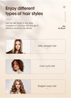 KinseiBeauty 2-in-1 Hair Dryer Brush & Straightener, One-Step Hot Air Brush for Volumizing and Straightening  - Image 4