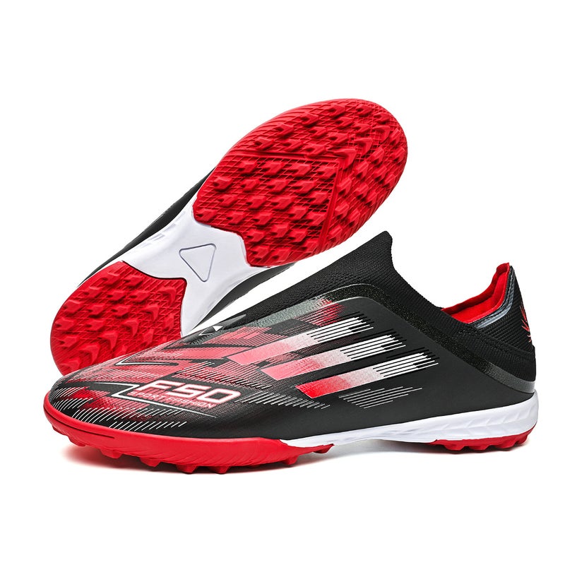 أحذية كرة القدم الجديدة F50 عالية الجودة منخفضة القمة للمراهقين مع مسامير طويلة ومسامير مكسورة للتدريب في المنافسات الاحترافية - Image 1