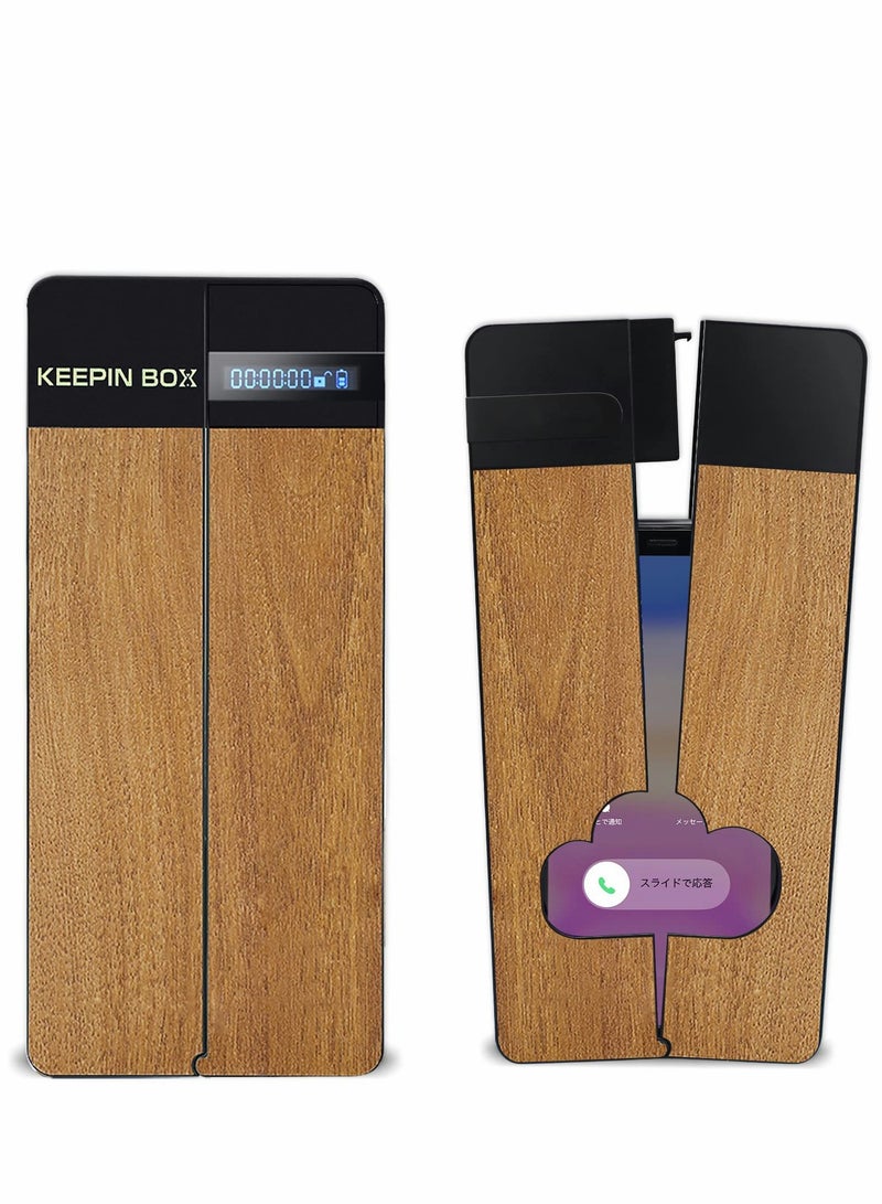 KASTWAVE Cell Phone Lock Box with Timer, Portable Timed Lock Box for iPhone and Android Phone, Help to Be Self-Discipline and Focus to Achieve Goals, Prevent Phone Addiction  (Single Screen, Black) - Image 1