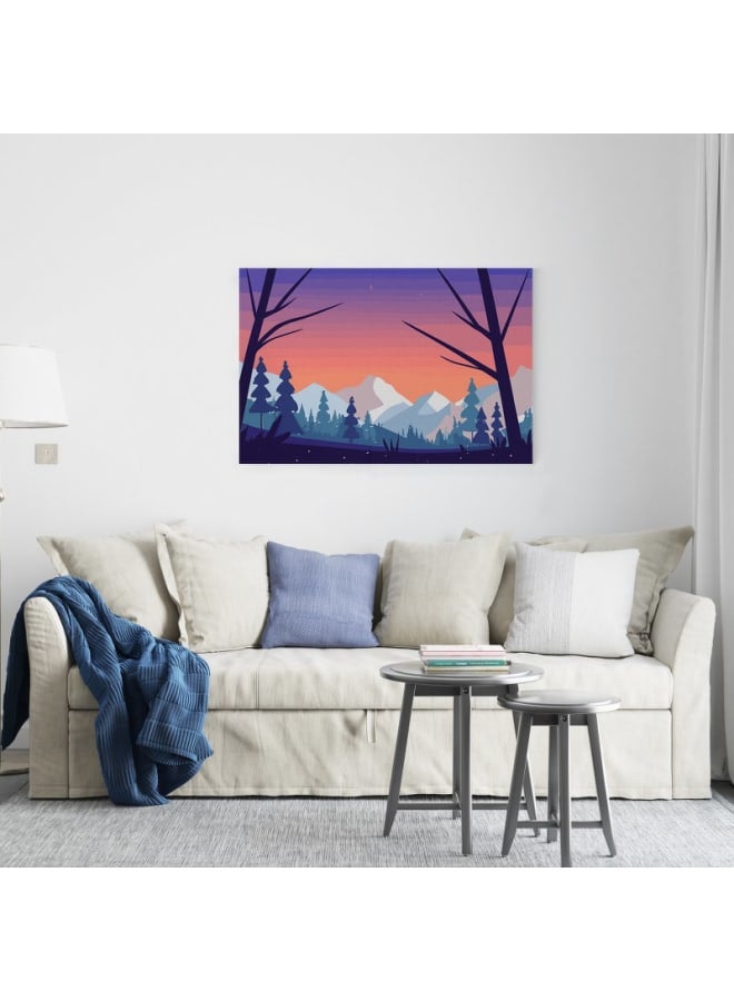 Home Gallery Beautiful Landscape Pine Forest With Mesmerizing Mountain Views Printed canvas wall art 120x80 - Image 5
