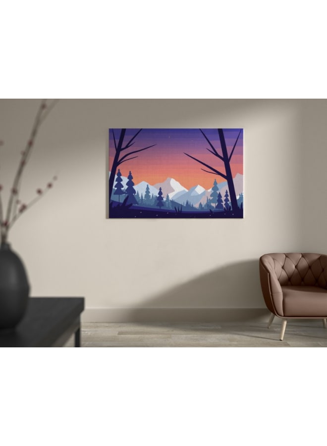 Home Gallery Beautiful Landscape Pine Forest With Mesmerizing Mountain Views Printed canvas wall art 120x80 - Image 4