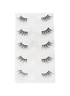 DAODER Eyelashes Half Lashes Natural Look Wispy Cat Eye Mink Lashes Flared Curly 15Mm Fake Eye Lashes Extension Reusable Soft Light 3D False Eyelashes For Daily Wear 5 Pairs (8D Half Lashes Flared)  - Image 2