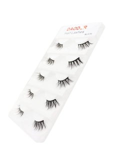 DAODER Eyelashes Half Lashes Natural Look Wispy Cat Eye Mink Lashes Flared Curly 15Mm Fake Eye Lashes Extension Reusable Soft Light 3D False Eyelashes For Daily Wear 5 Pairs (8D Half Lashes Flared)  - Image 5