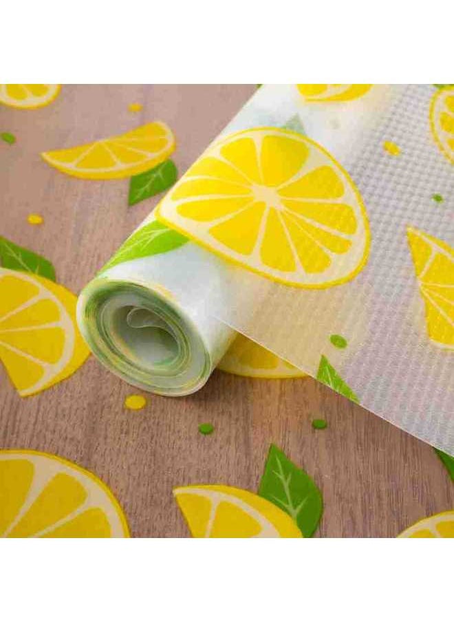 Generic Wholesale EVA Drawer Mat Cabinet Pad Paper Thickened Moisture-proof Pad Shoes Cabinet Wardrobe Waterproof Oil-proof Kitchen Cabinet Pad Transparent-Color:Thickened Flat Dot Pattern-orange-Specifications:0.3* 3m  - Image 1