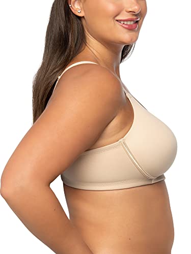 Vanity Fair womens Full Figure Beauty Back Smoothing Bra, Wirefree - Beige, 44C US - Image 2