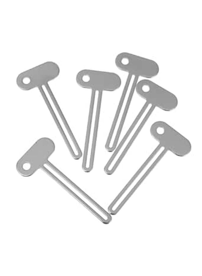 6 Pcs Metal Tube Squeezer Efficient Toothpaste Dispenser Tool For Bathroom - Image 1