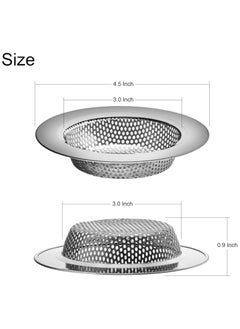 Oasisgalore 3 PCS Double-Layer Kitchen Sink Drain Strainer (4.5 Inch)  - Image 2