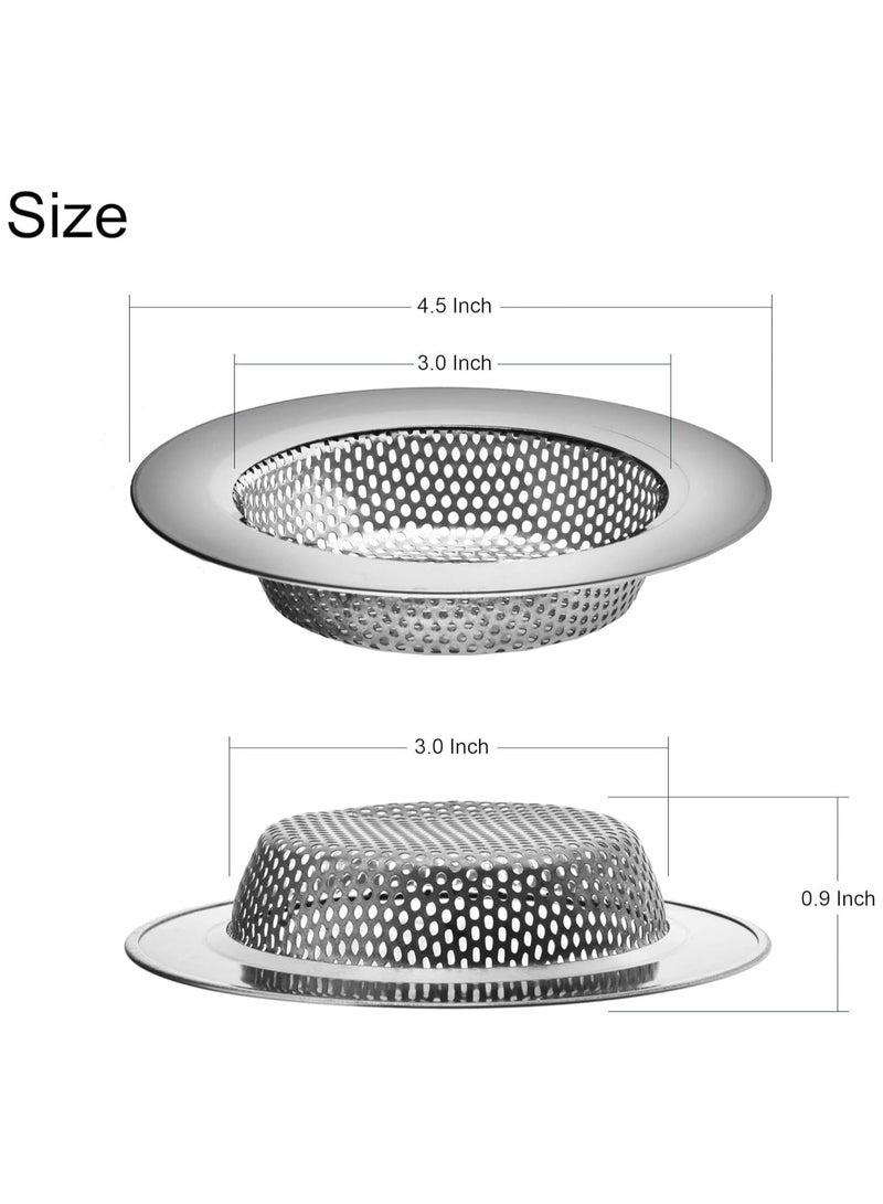Oasisgalore 3 PCS Double-Layer Kitchen Sink Drain Strainer (4.5 Inch)  - Image 2